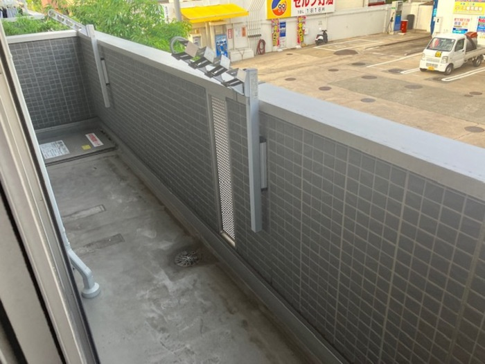 アルテール新広のバルコニー