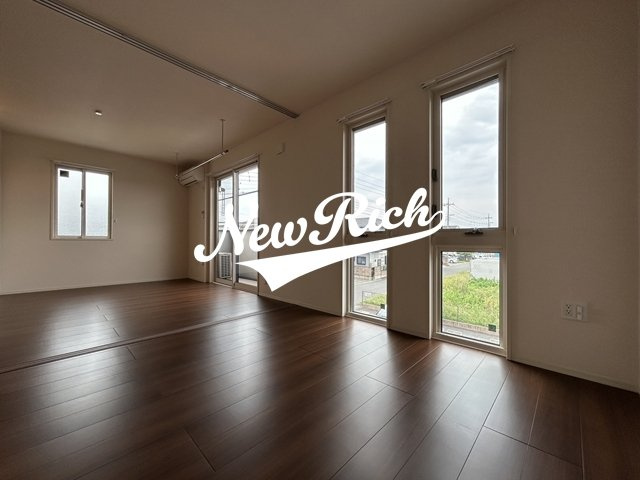 伊勢崎市美茂呂町のアパートのバルコニー