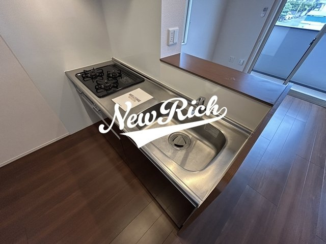 伊勢崎市美茂呂町のアパートのキッチン