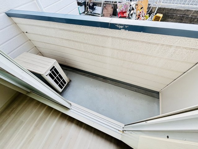 筑紫野市二日市北１丁目のアパートのバルコニー