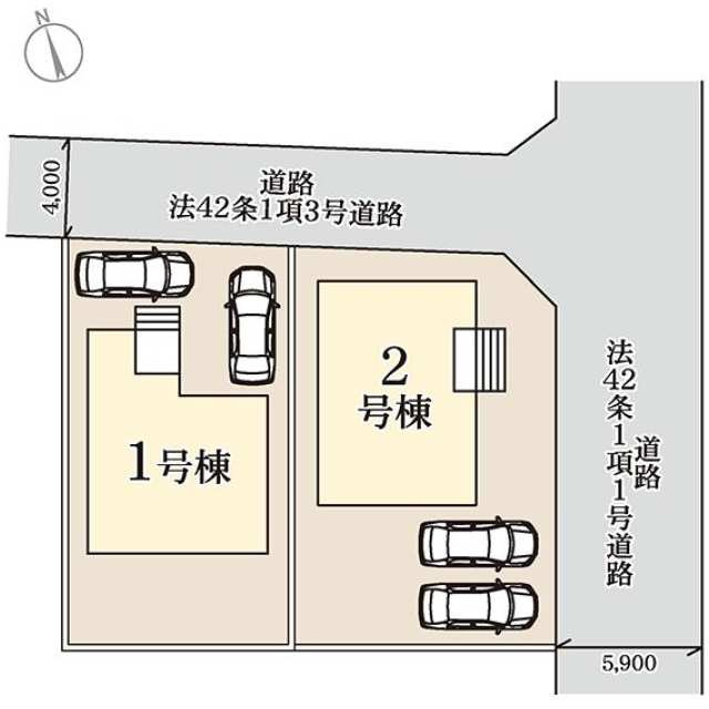 リーブルガーデン宇都宮市岩曽町第3　新築一戸建ての区画図