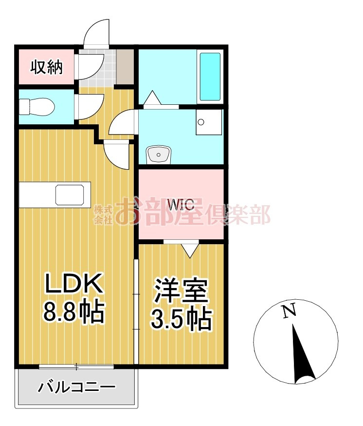 セゾンフィールの間取り