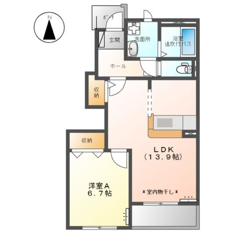 ジェム　フォレストⅡの間取り