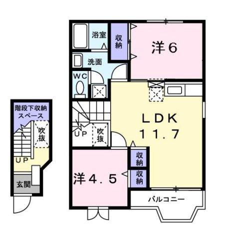 プレミール　Ｂの間取り