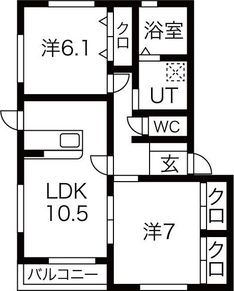 水沢ステーションアベニューG棟の間取り