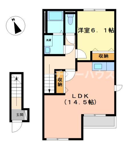 グランディール田彦の間取り