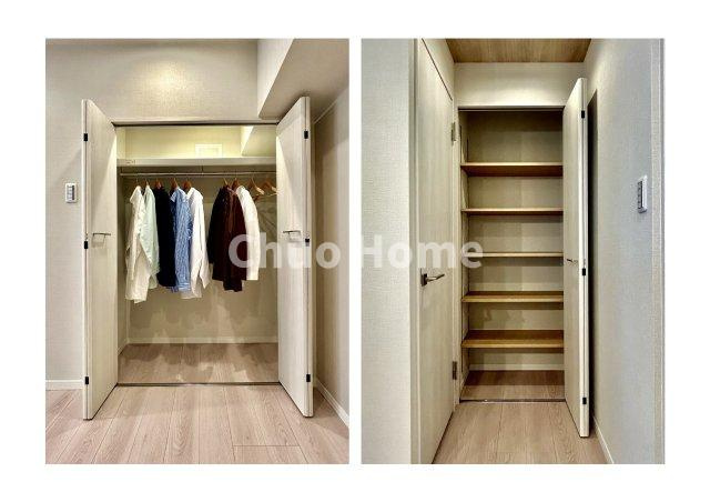 ヴィラロイヤル両国の収納|居室にはクローゼットを完備し、自由度の高い家具の配置が叶うシンプルな空間です。お子様の成長と必要になる子供部屋を与えるにはぴったりの間取りですね。