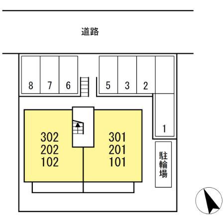 スターブル幸加Ⅱの駐車場