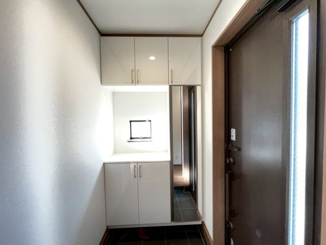 葛飾区東水元５丁目　新築戸建て　A号棟の玄関|2026年2月13日撮影