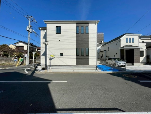 葛飾区東水元５丁目　新築戸建て　A号棟の前面道路含む現地写真|2026年2月13日撮影