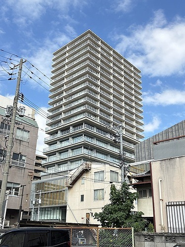 ライオンズタワー岡山千日前の外観|建物外観