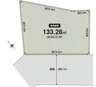 【土地図】 | 高槻市大和1丁目　売土地