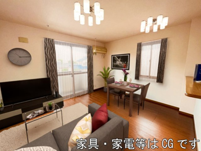 【ロビー】 | クレセント Ｂ | LDK（※家具・家電等はCGです）