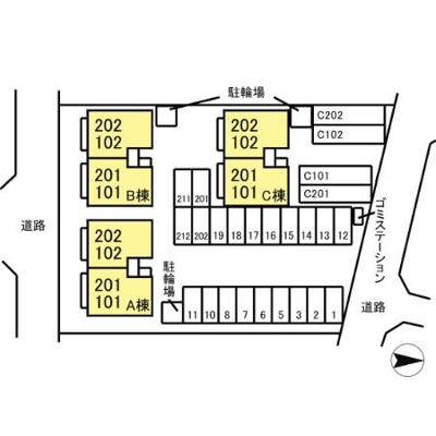 【区画図】 | サンメゾン Ａ