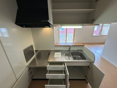 【キッチン】 | プロムナードさくら Ｄ | キッチンの収納