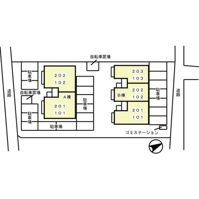 【区画図】 | ウィルモア真岡 Ｂ