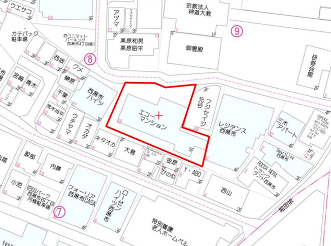 【土地図】 | 西麻布4丁目土地
