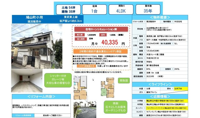 中古戸建　鳩山町小用1220-17（リフォーム住宅）のその他