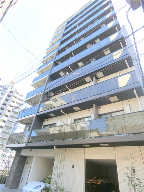 GRACIA PLACEグラシアプレイス大森町＠仲介手数料無料の外観|2022年11月築　RC鉄筋コンクリート造地上11階建て1K~総戸数48戸Wi-Fiインターネット無料ペット可高級賃貸マンション　京急本線大森町駅近、平和島駅も徒歩圏内の東京都大田区大森西3丁目