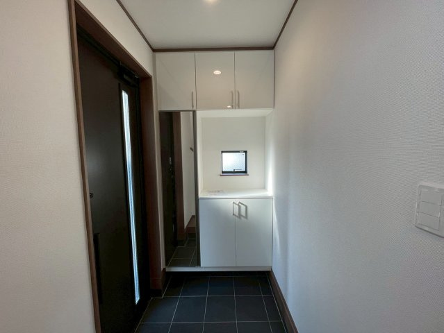 葛飾区東水元５丁目　新築戸建て　F号棟の玄関|2026年2月13日撮影