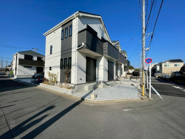 葛飾区東水元５丁目　新築戸建て　F号棟の前面道路含む現地写真|2026年2月13日撮影