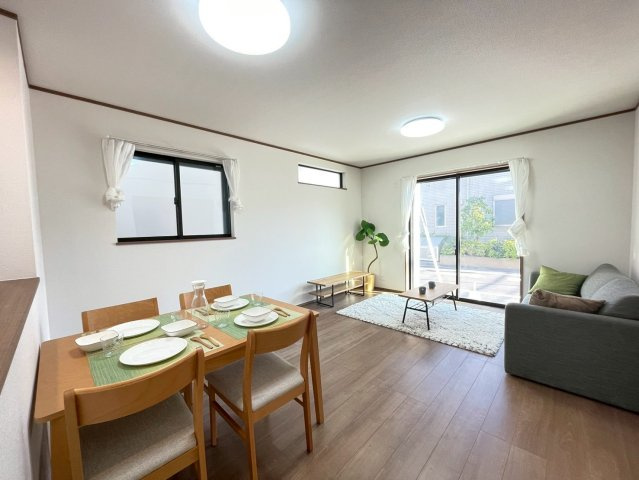 葛飾区東水元５丁目　新築戸建て　F号棟の居間・リビング|2026年2月13日撮影