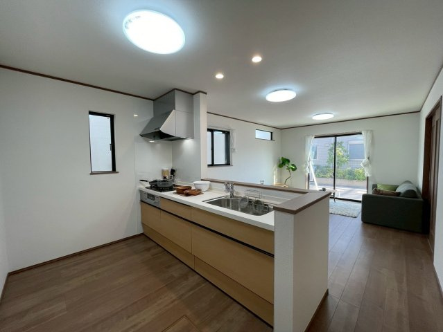 葛飾区東水元５丁目　新築戸建て　F号棟のキッチン|2026年2月13日撮影