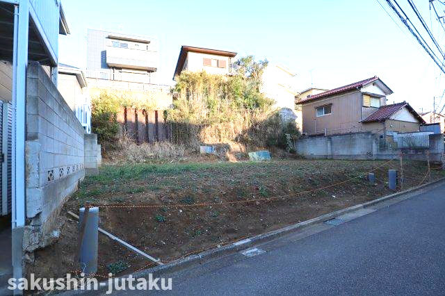 藤崎５丁目　売地の外観|ろ藤崎５丁目　売地　建築条件なし　約100坪の大型宅地　確定測量