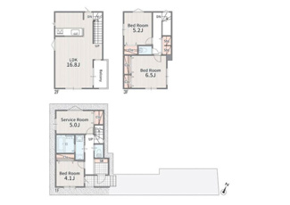【間取り】 | さいたま市南区太田窪02045②　2号棟 | 2号棟　4LDK　敷地面積：72.46㎡(約21.91坪)　延床面積94.28㎡(28.51坪)