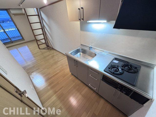 広々ロフトが隠れ家に？１Ｒアパートのキッチン|他社様掲載物件もまとめてご紹介、ご案内可能です(^^)/