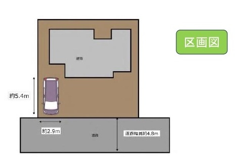 中古戸建　鳩山町鳩ヶ丘2-18-11（期間限定現況販売）の区画図
