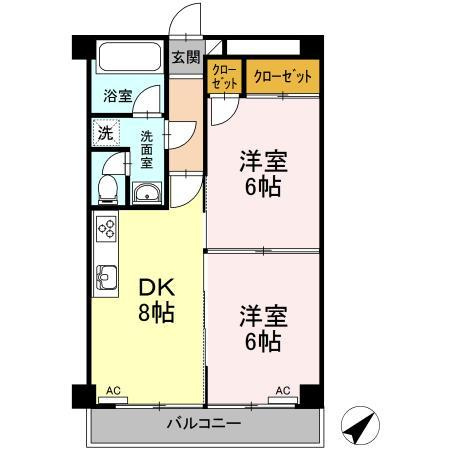 第２パークサイドマンションの間取り