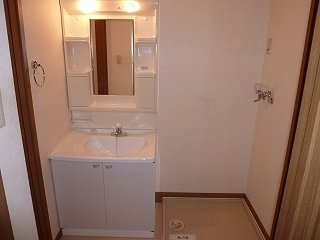 ドムスサンセールⅢＢの洗面所|使いやすい洗面所です