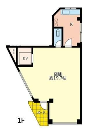 茅ヶ崎市柳島１丁目・店舗の間取り