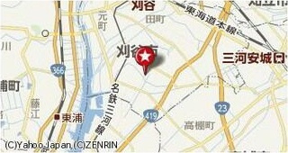 アンプルール フェール TSUGE　　刈谷市の賃貸ならクラスホーム刈谷店の地図