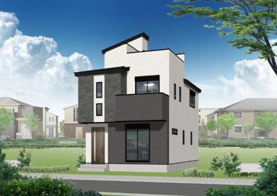 【外観パース】 | 大和市第5上草柳 新築戸建 全2棟