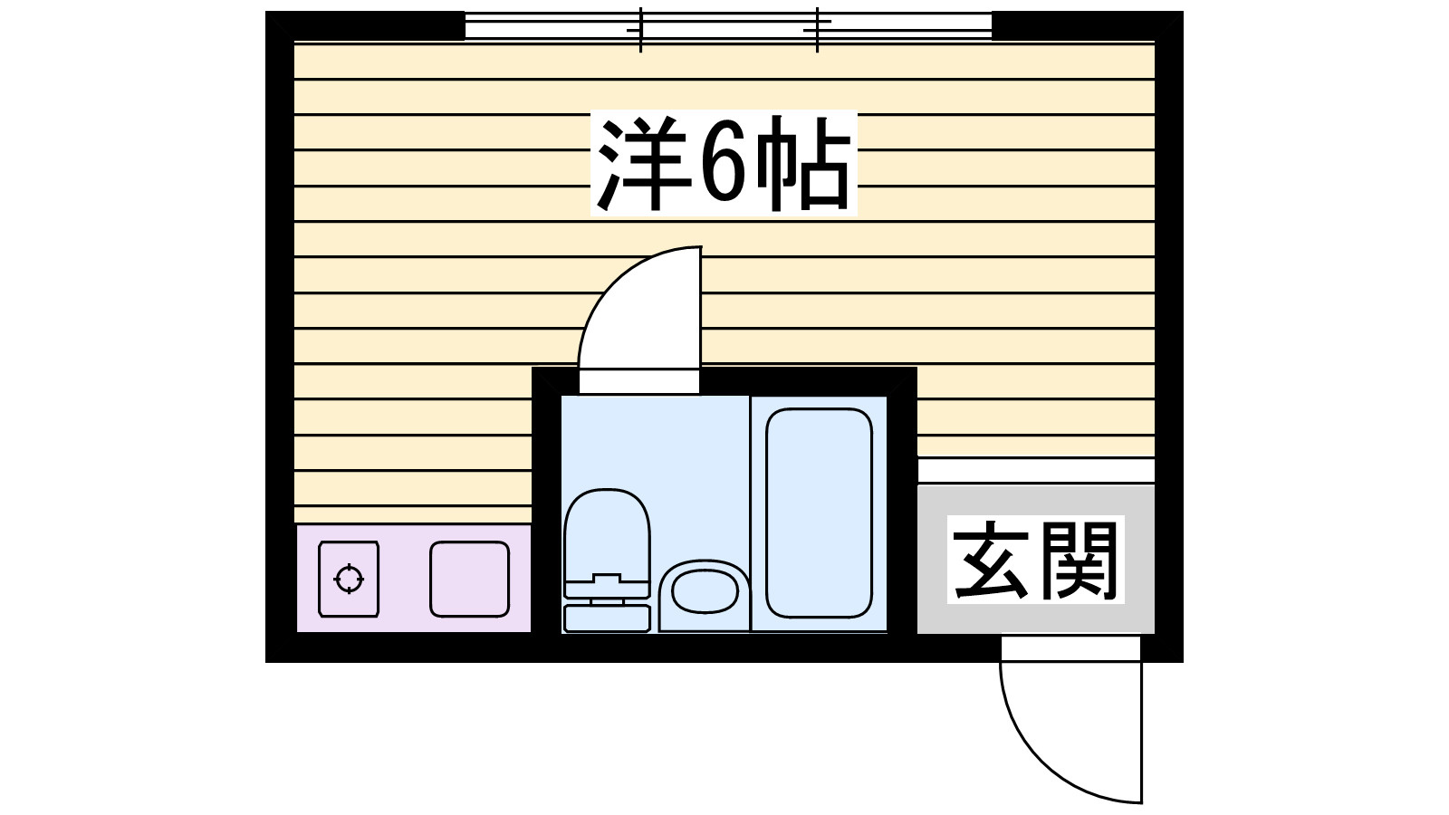 ラムール西明石の間取り