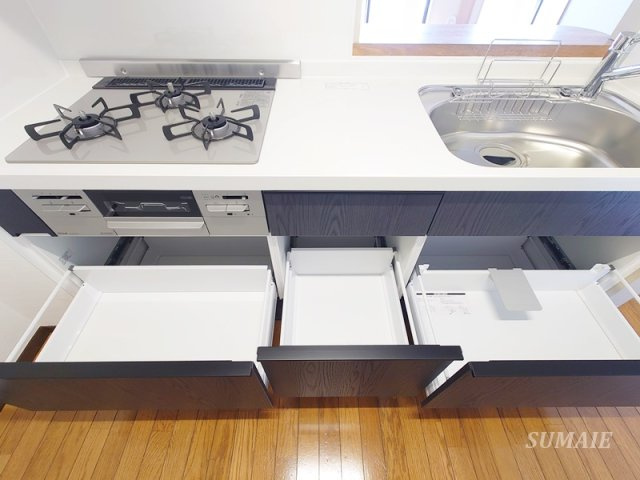 プレステージュ・ミネギシの独立洗面台|嬉しい独立洗面台です☆