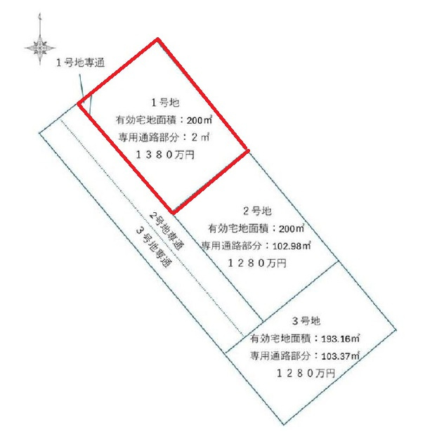 加古川市神野町石守　売土地の土地図