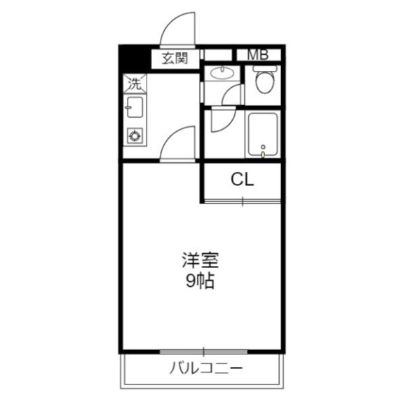 セルサス大道壱番館の間取り