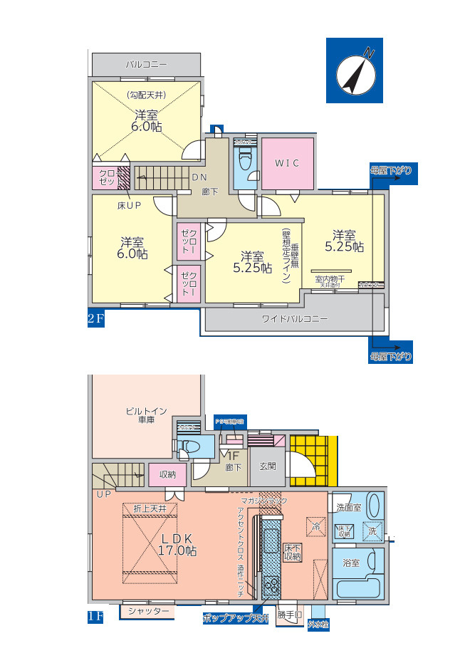 桶川市末広３丁目　中古戸建の間取り|桶川市末広３丁目　中古戸建・4LDK・土地面積122.49m2・建物面積109.72m2