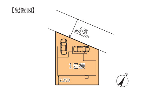 桶川市末広３丁目　中古戸建の区画図
