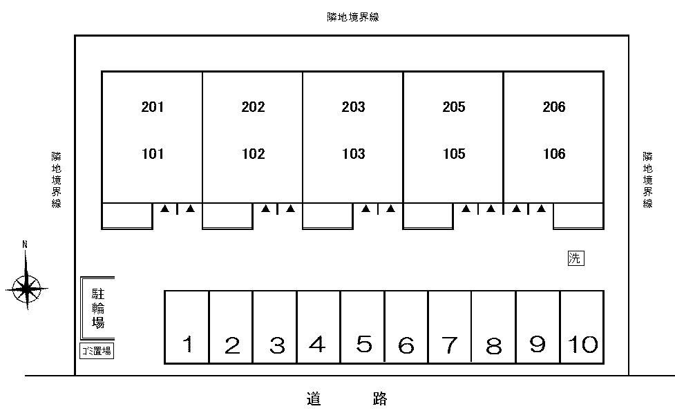 チェリー　ブロッサムの区画図