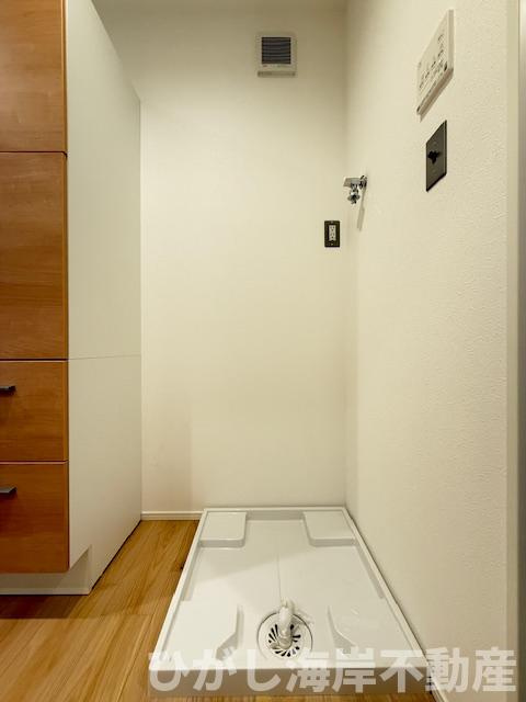 茅ヶ崎市小和田1丁目　新築戸建のランドリースペース|洗濯機置場