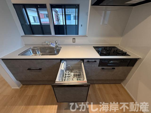 茅ヶ崎市小和田1丁目　新築戸建のキッチン|食洗器付きシステムキッチン