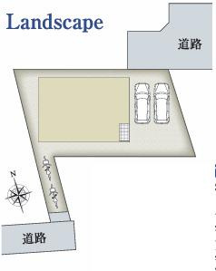 茅ヶ崎市小和田1丁目　新築戸建の区画図|区画図