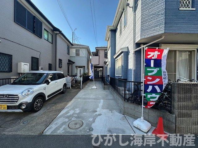 茅ヶ崎市中島　中古戸建の前面道路含む現地写真|新規リフォーム完了！　現地外観