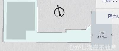 茅ヶ崎市中島　中古戸建の区画図|対象地です。