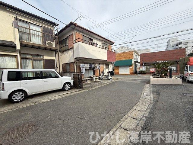 茅ケ崎市矢畑　新築戸建の前面道路含む現地写真|2月14日撮影　建築中　現地外観