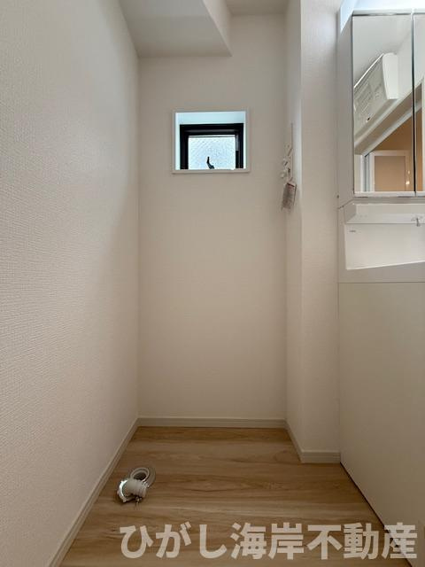 茅ヶ崎市松尾　新築戸建　のランドリースペース|洗濯機置場